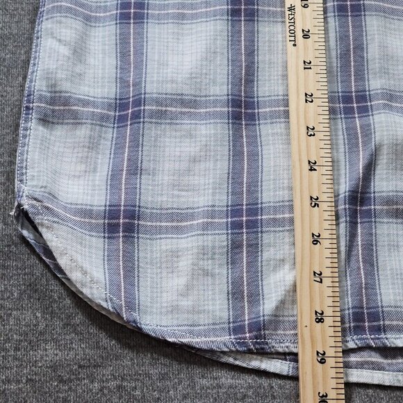 Roots Shirt Womens L Plaid Buttons Cotton LS Campus Gorpcore Western Boho - Picture 8 of 16